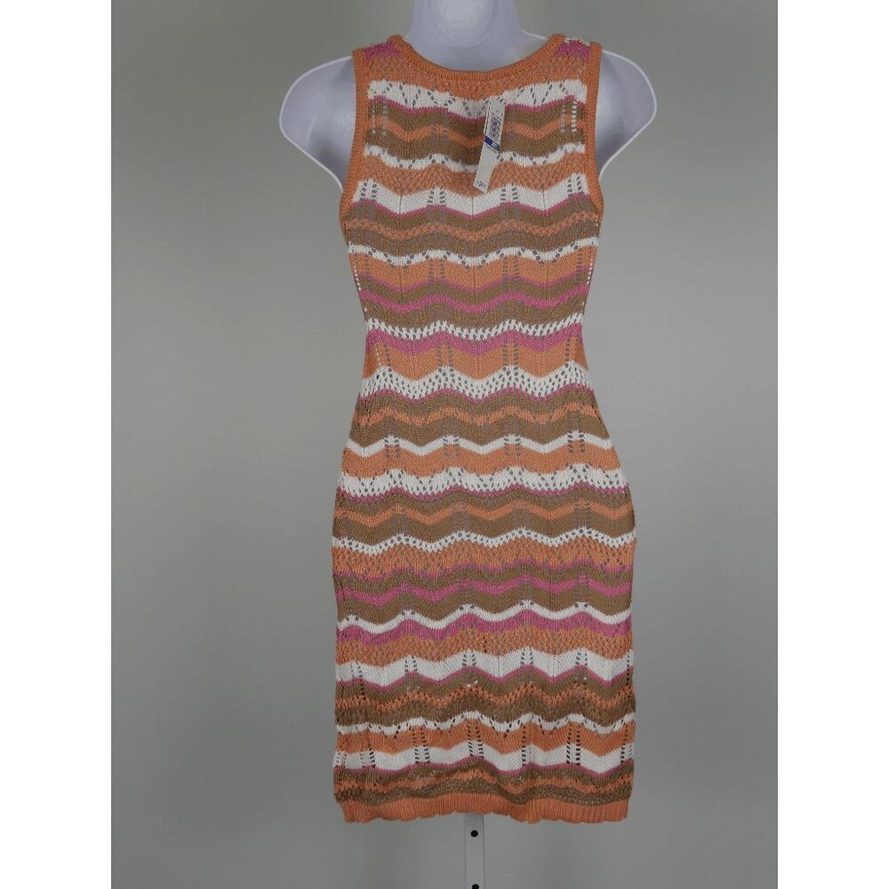 ULTRA FLIRT Juniors' Striped Crochet Dress Size S - Picture 4 of 11